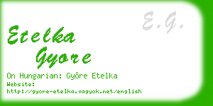 etelka gyore business card