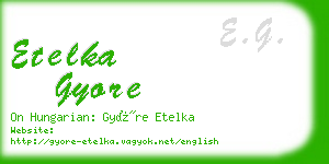 etelka gyore business card